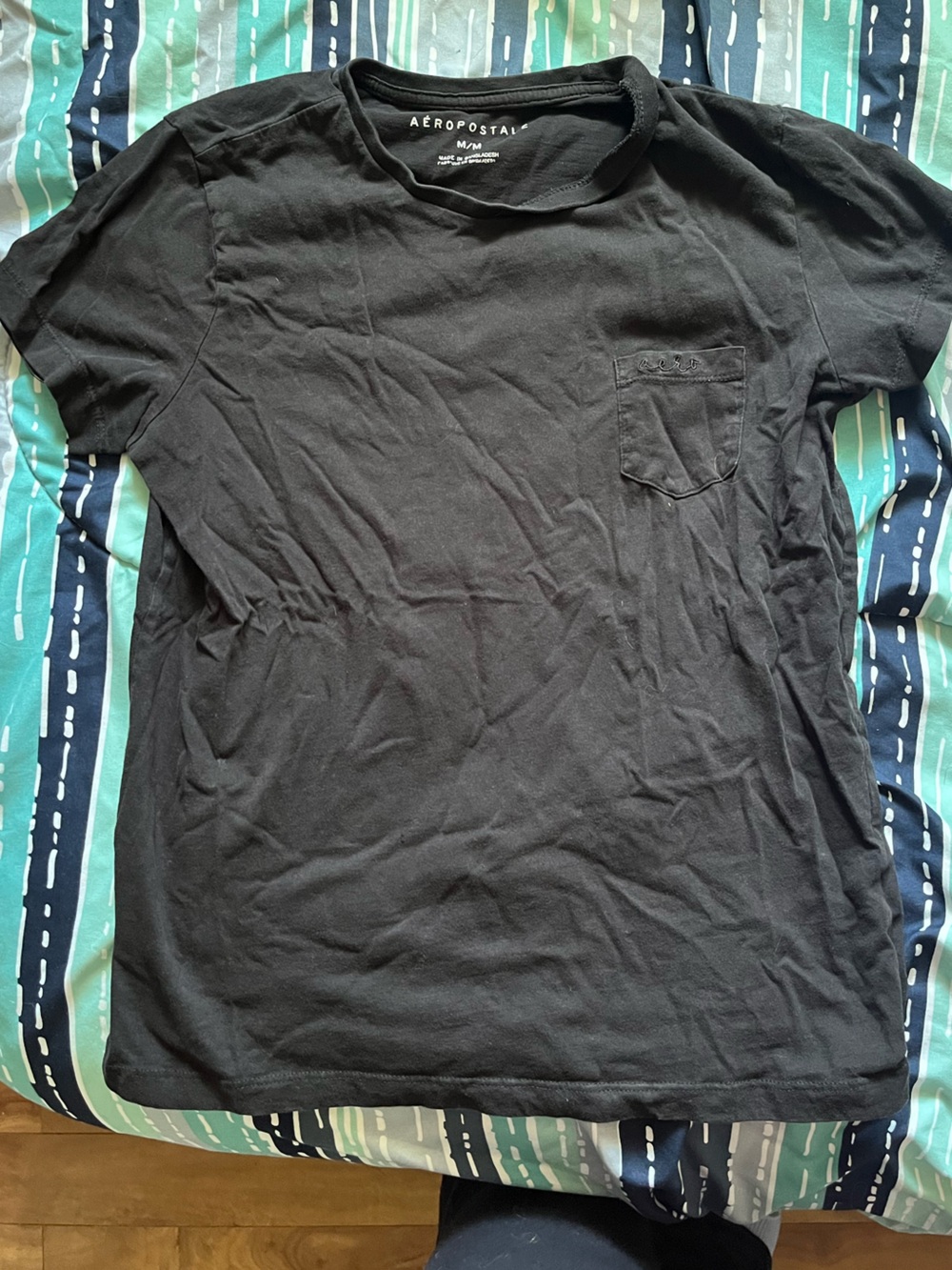 Black pocket tee